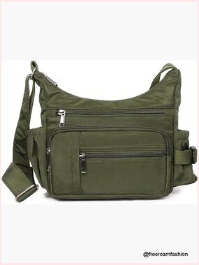 RFID Anti-Theft Crossbody Bag for Women Waterproof Nylon Messenger Purse